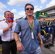 celebrities visit williams racing at formula 1 united states grand prix
