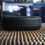 a labourer works at a workshop of a tire factory in hefei anhui province